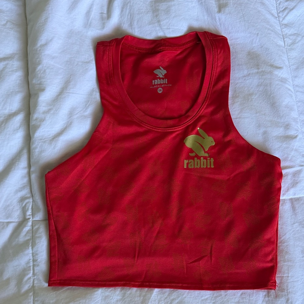 Red Rabbit Crop Hop Sports Bra